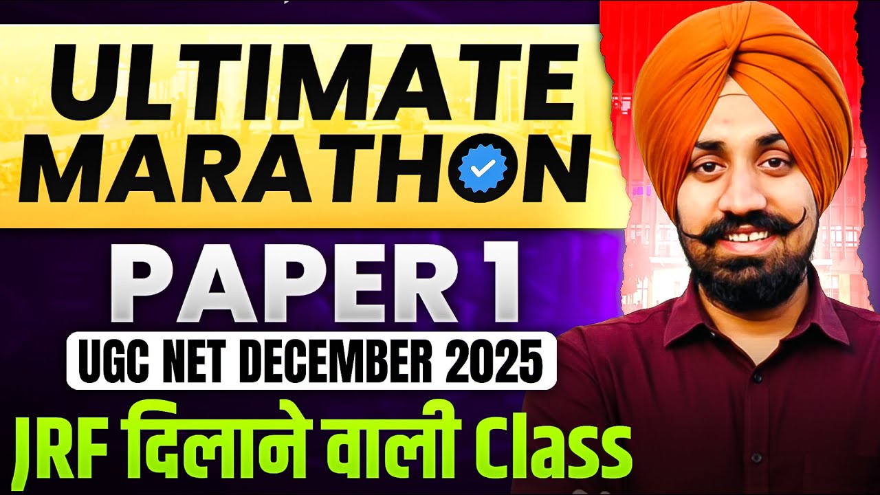 One Shot Marathon II Paper 1 By Talvir Singh II UGC NET  DECEMBER 2025