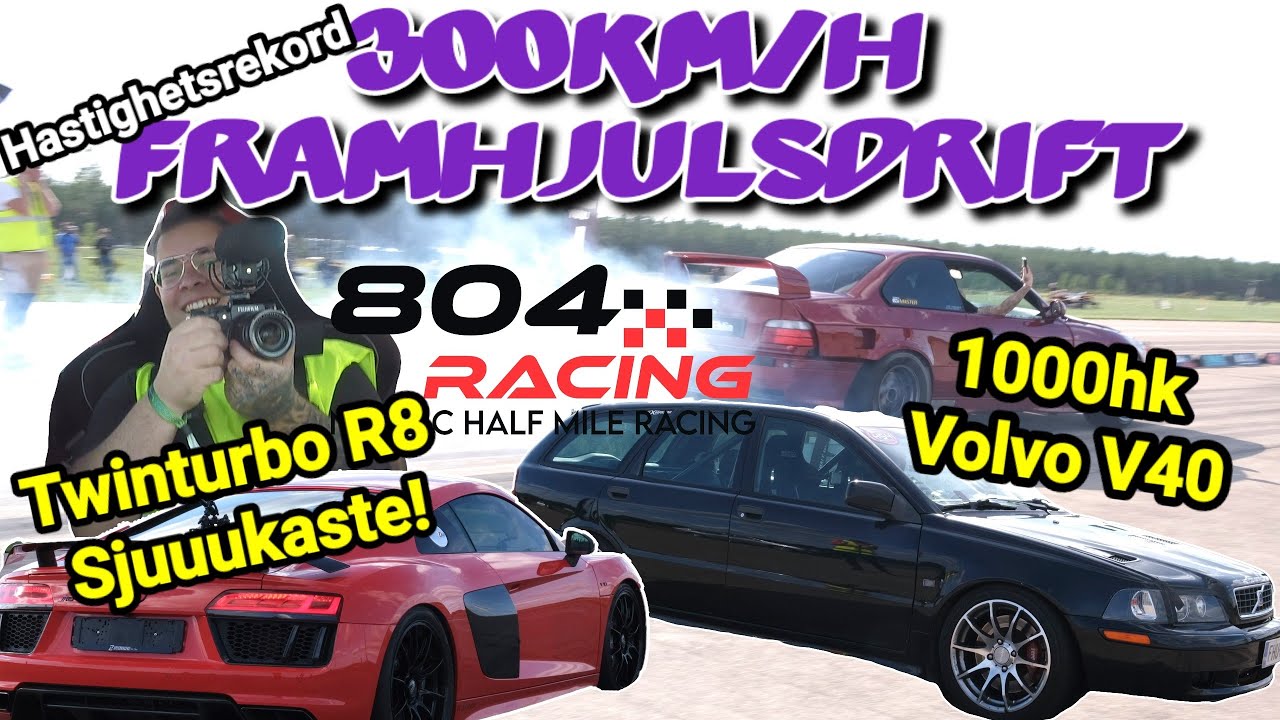 300KM/H I FRAMHJULSDRIVEN VOLVO! - HASTIGHETSREKORD 804M!