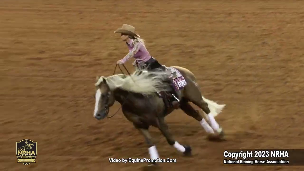 Xtra Little Balou shown by Courtney brooke Battison   2023 nrha futurity  showdown
