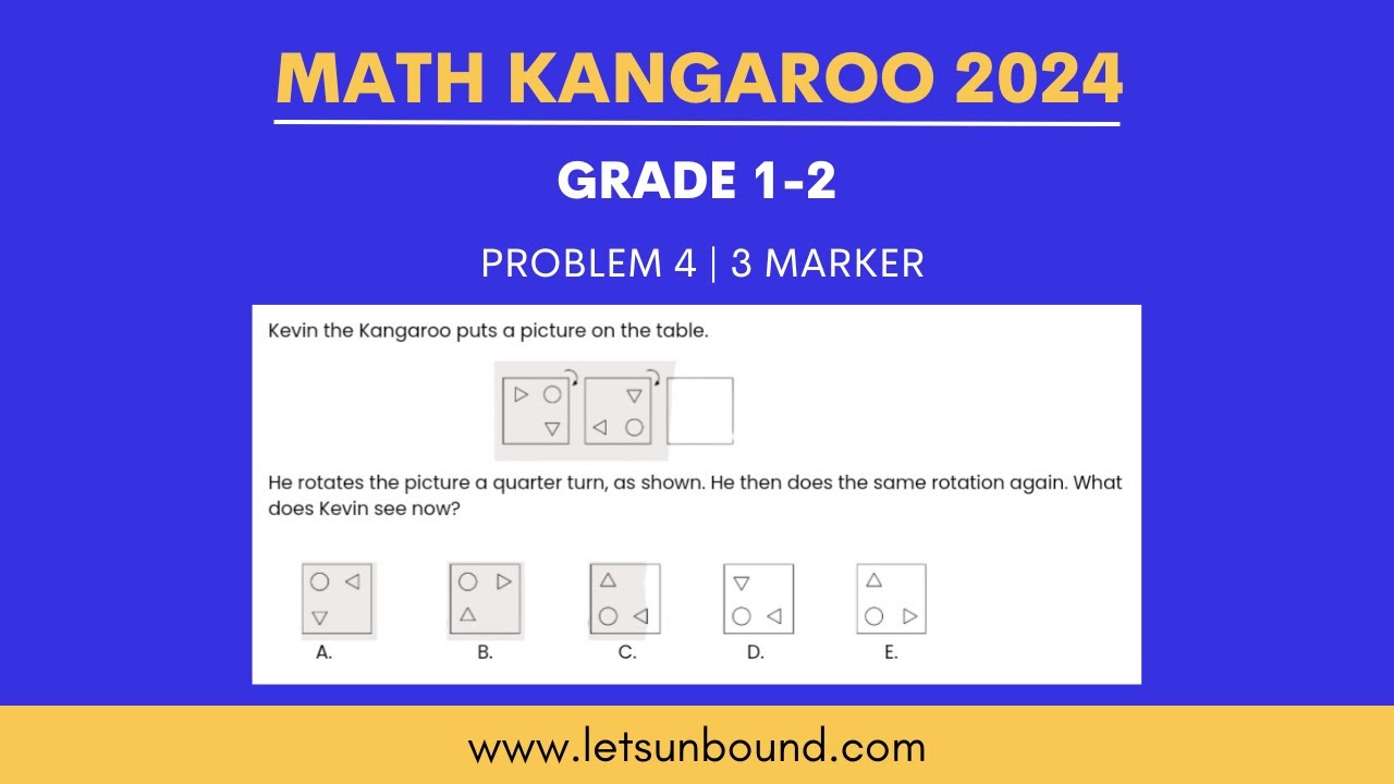 Решения задач из учебника Math Kangaroo 2024 | Уровни 1-2 | Задача 04