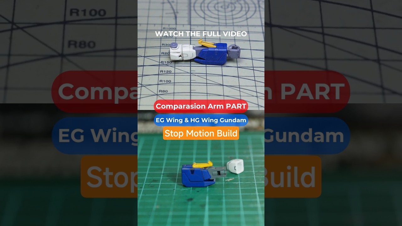 Comparison EG & HG Wing Gundam, arm part stop motion build #ガンダム #gundamwing