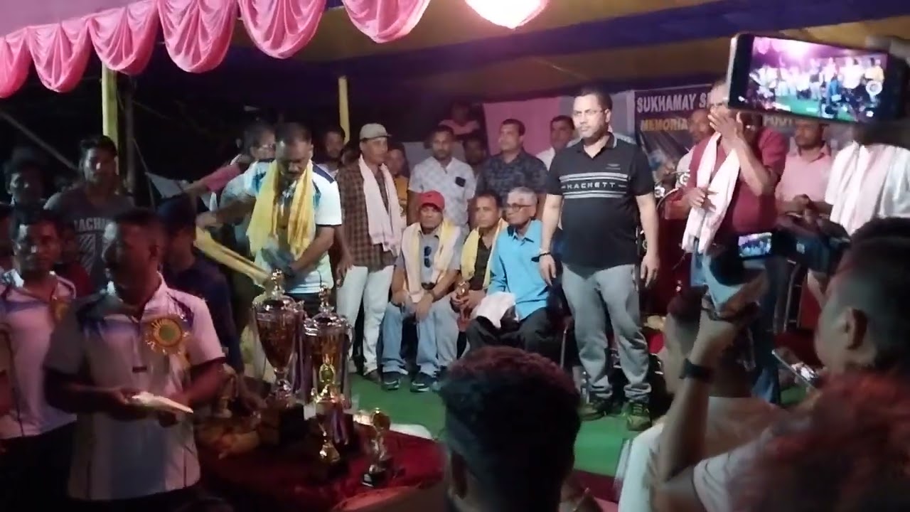 Krishnendu Paul Mla Patharkandi Football Match Program Special Reward Gift | #youtube #juwelrajababu