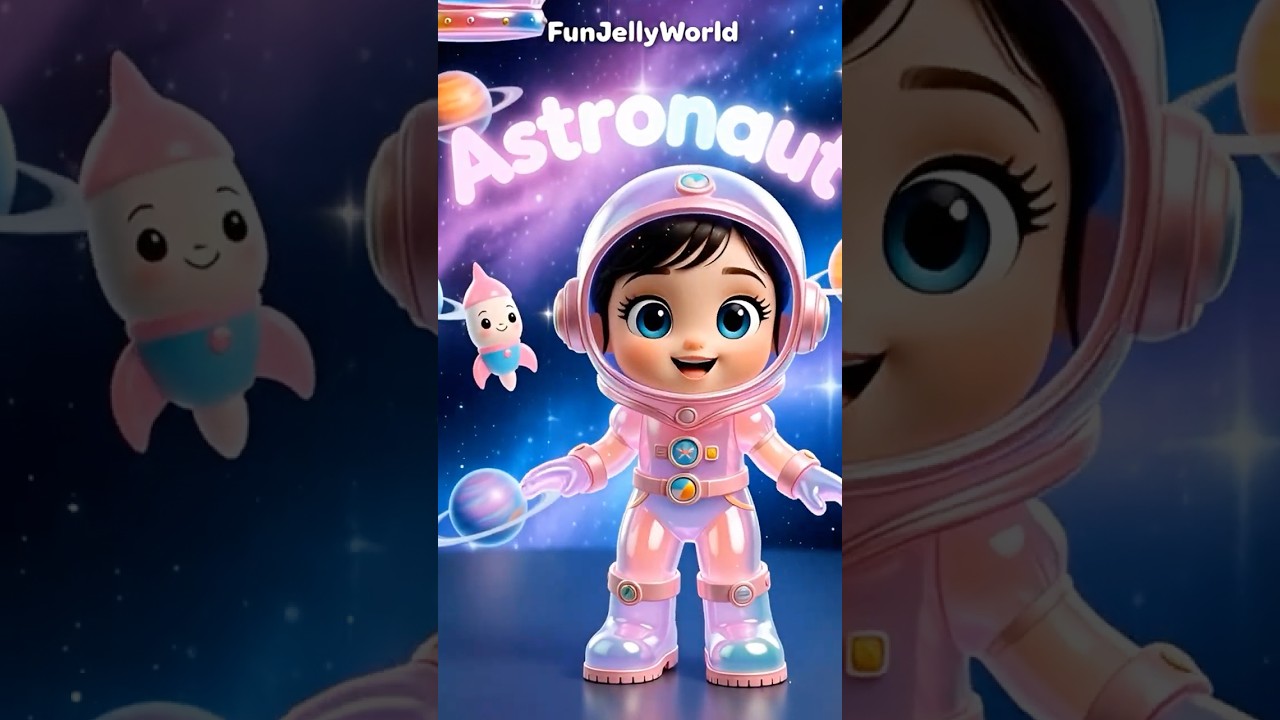 Mia Becomes an Astronaut! 🚀✨ Magic Jelly Jobs Series  ميا تصبح رائدة فضاء ✨سلسلة مهن الجيلي السحرية