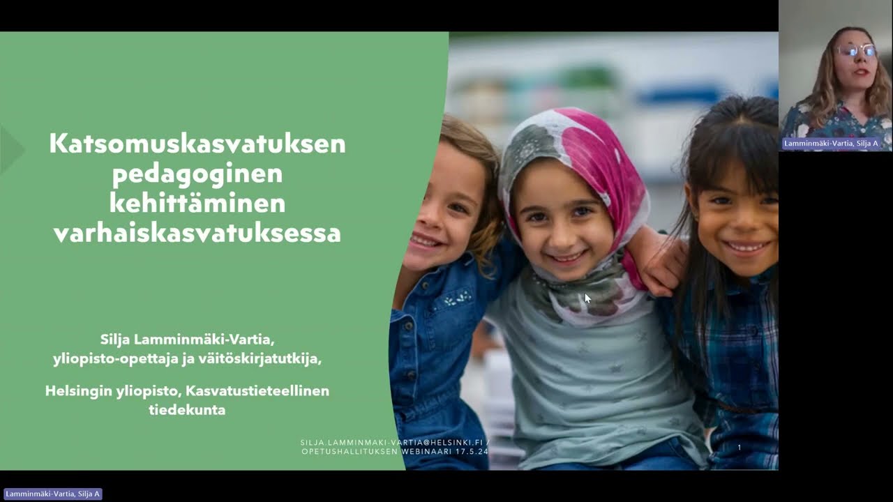 Katsomuskasvatuksen pedagoginen kehittäminen varhaiskasvatuksessa
