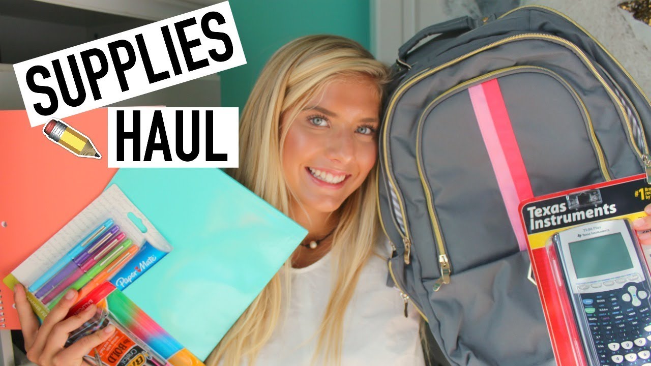 BACK TO SCHOOL SUPPLIES HAUL!