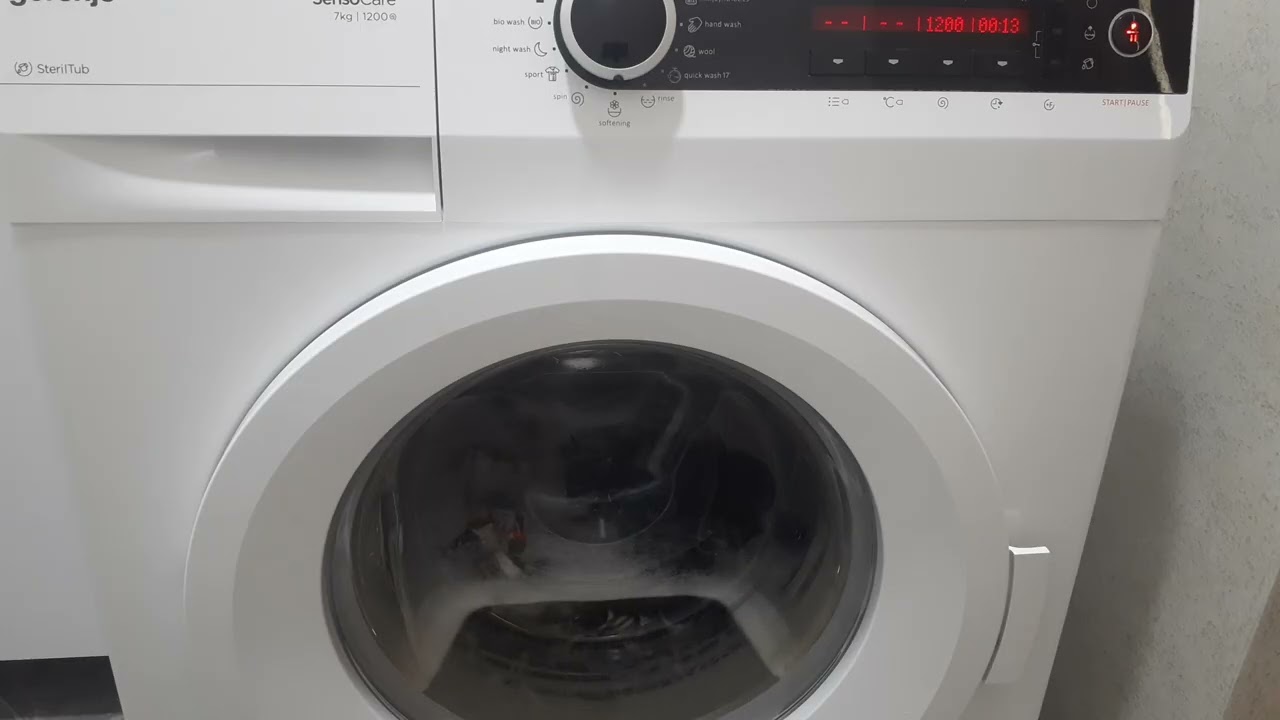 Gorenje SensoCare W7723:Softening 1200rpm 