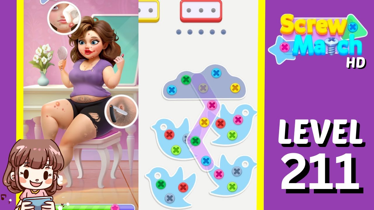 Screw Match Level 211 Solution Walkthrough