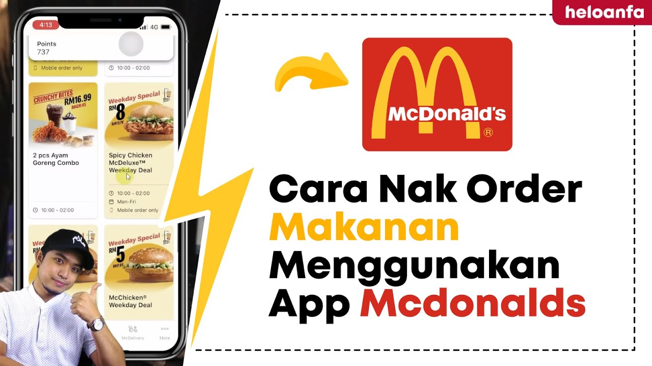 Cara Pantas Order Makanan Menggunakan App Mcdonalds