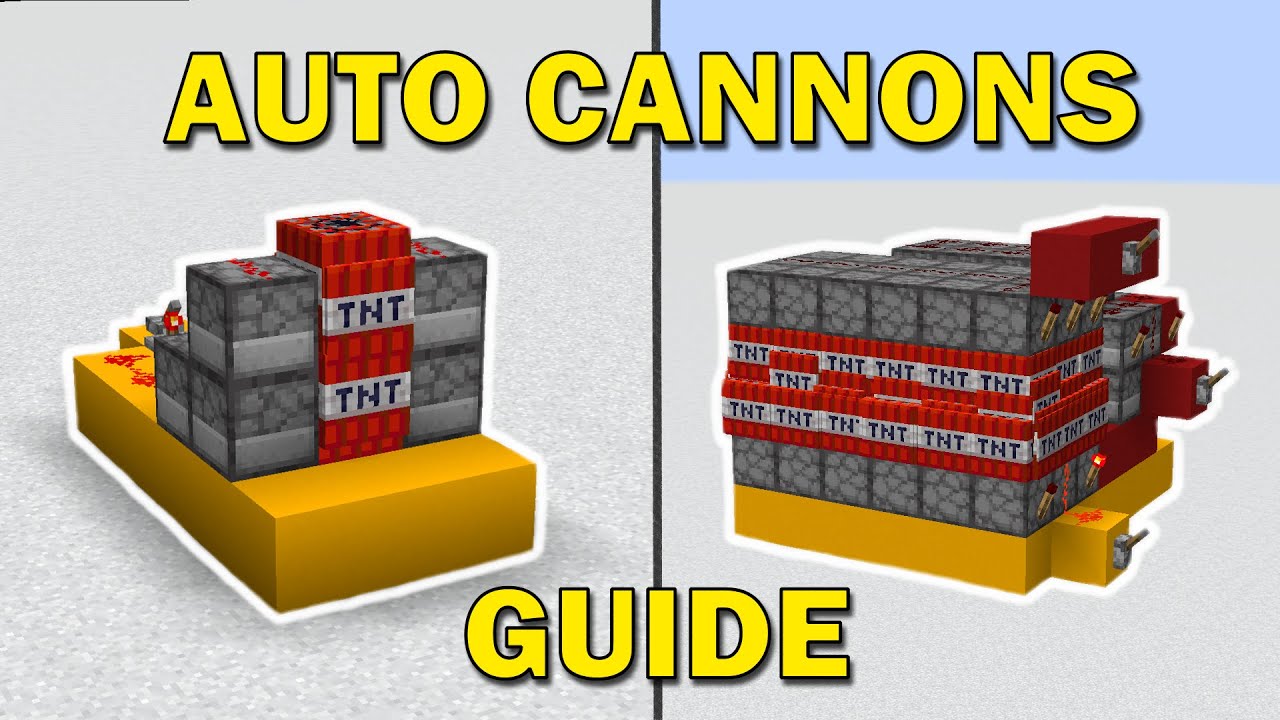 EVERYTHING you need to know about Auto TNT Cannons in Minecraft