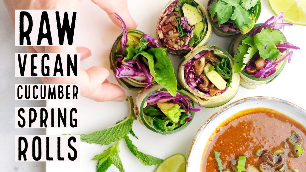 Raw Vegan Spring Rolls // EASY RAW VEGAN RECIPE