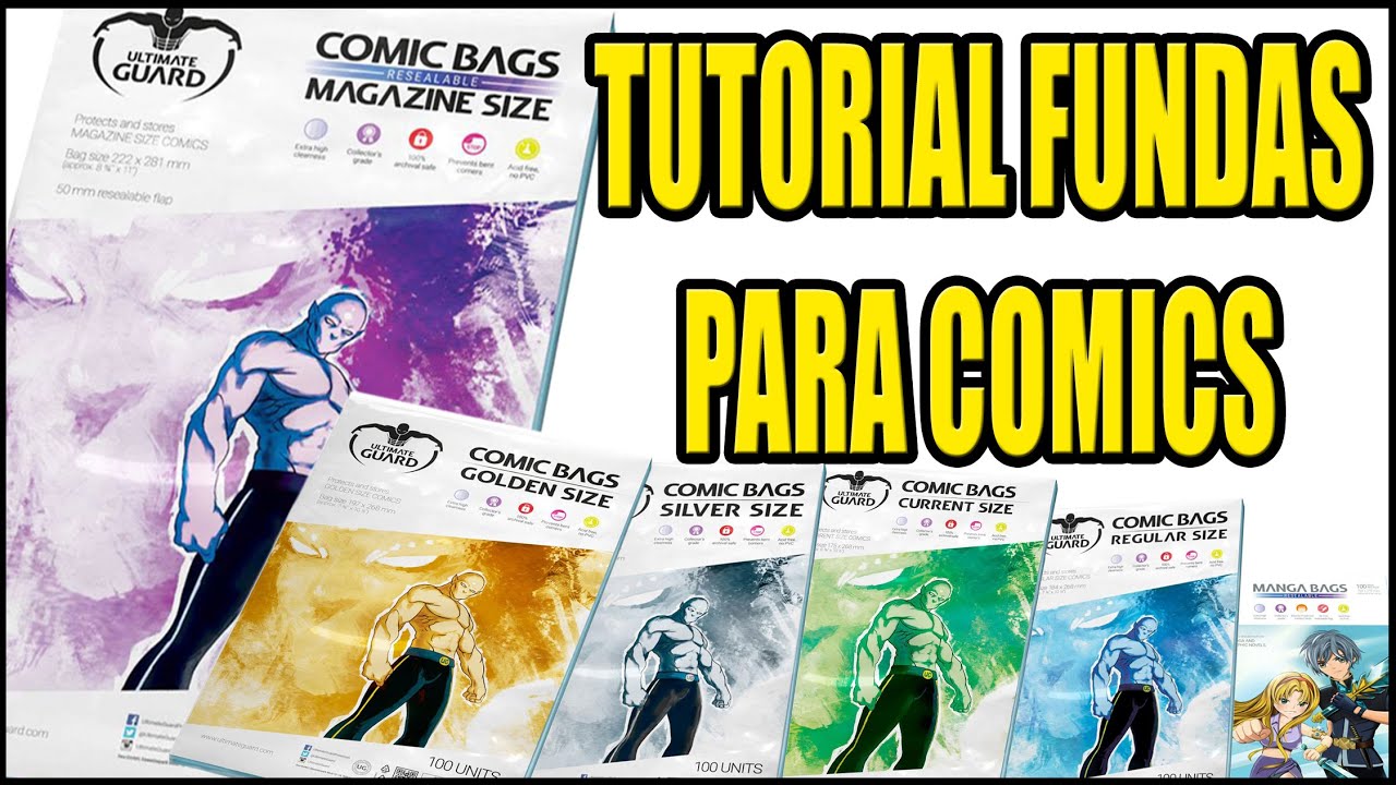 ⭐TUTORIAL FUNDAS DE COMICS⭐ - ‼OS ENSEÑO Y COMENTO TODAS LAS DISTINTAS FUNDAS DE COMICS QUE HAY‼