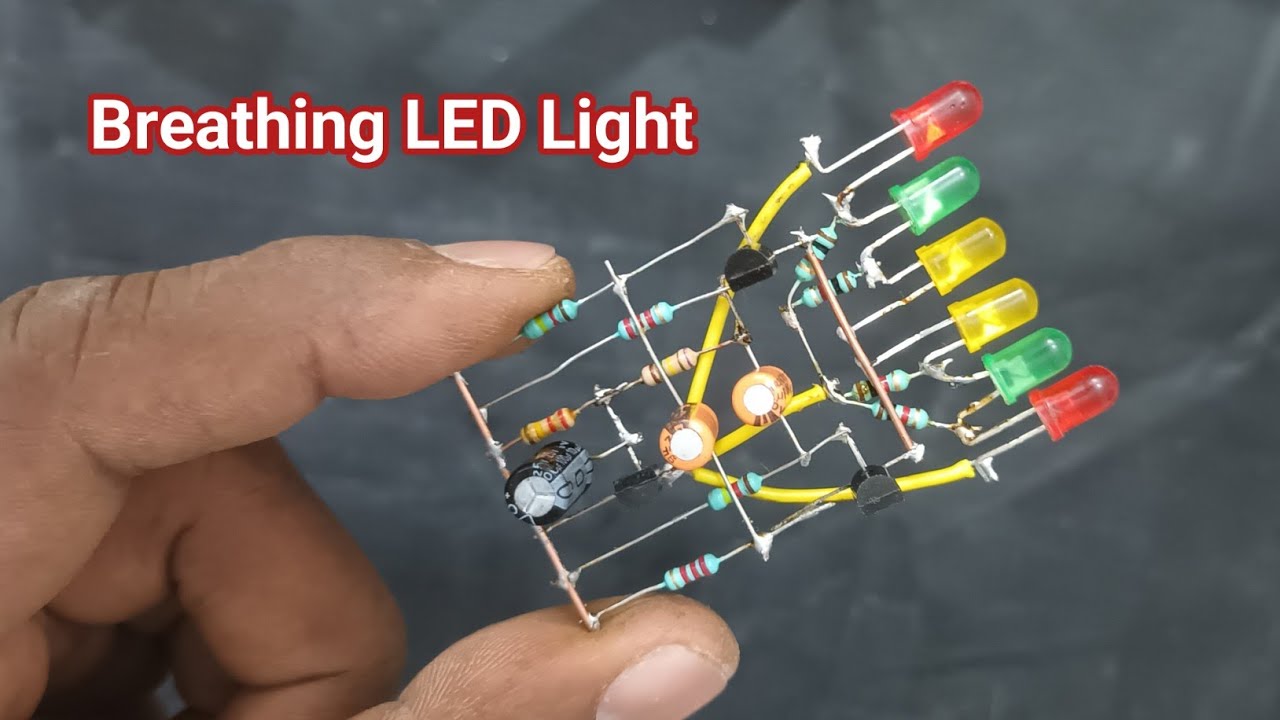 Breathing LED Circuit | with BC547 Transistors | PRC technic