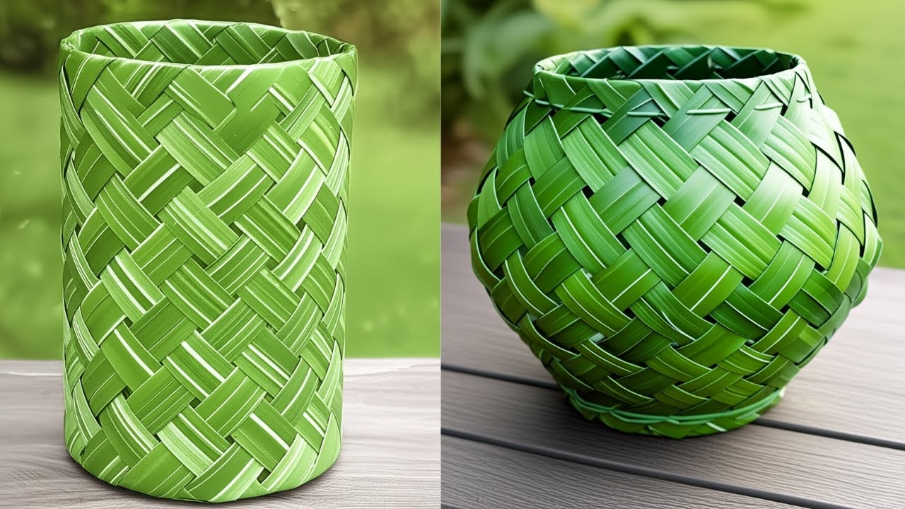How It's Made - Coconut Leaf Square Basket - DIY