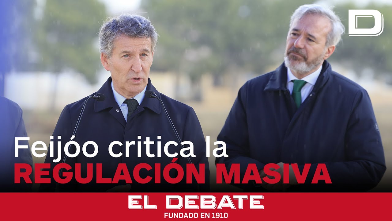 Feijóo acusa a Sánchez de ir contra la política inmigratoria europea con la regularización masiva