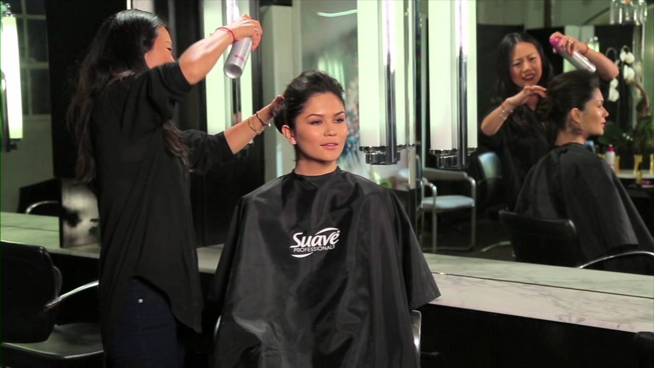 Looped-Under Updo