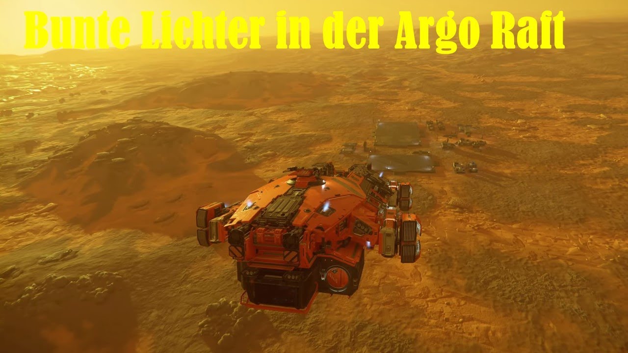 Star Citizen: Bunte Lichter in der Argo Raft