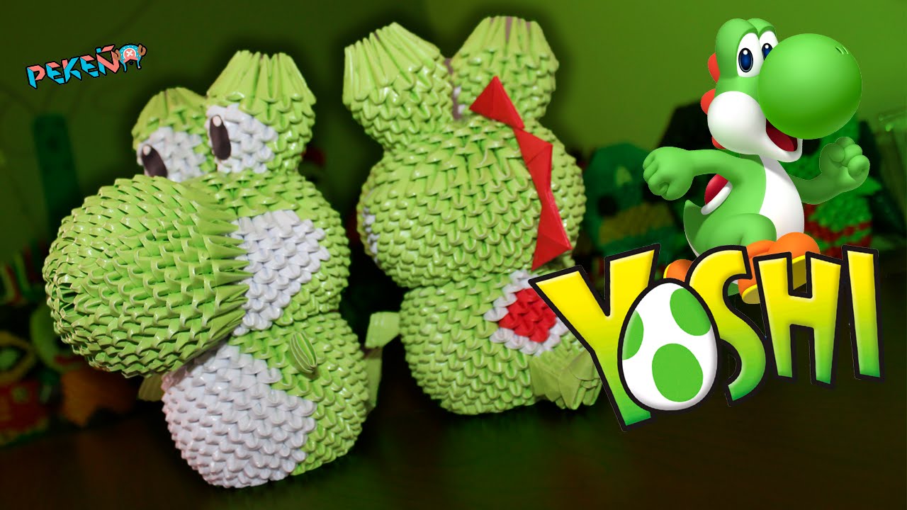 Yoshi 3D Origami | Pekeño 💜