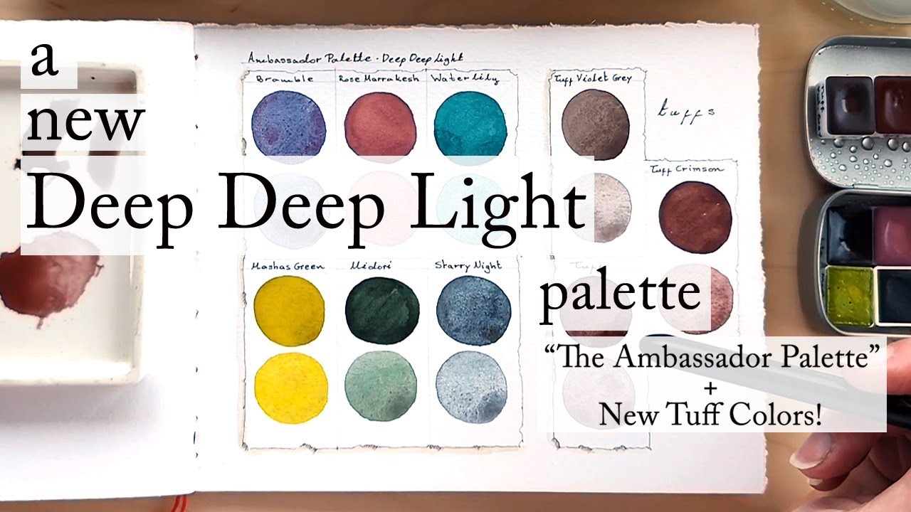 A New Deep Deep Light Watercolor Palette! 🎨❤️