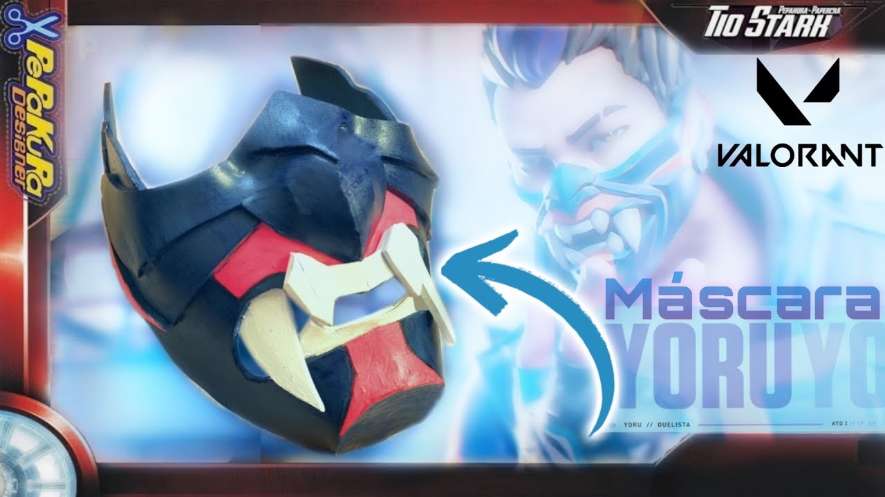 COMO FAZER MASCARA YORU VALORANT - DIY