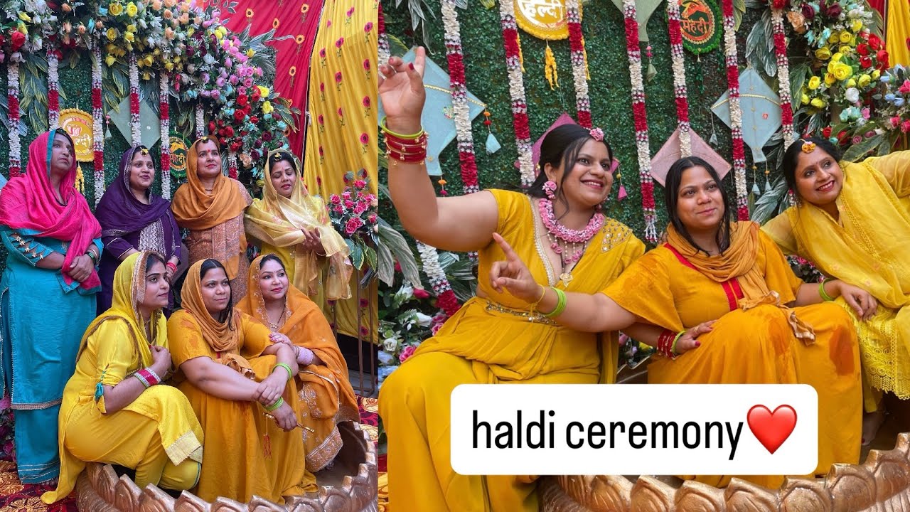 preeti ki haldi part-1@3titliyaan❤️❤️