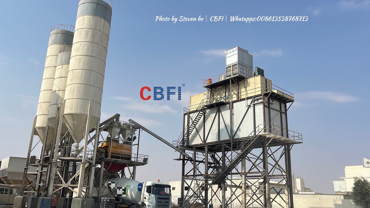 50 tons flake ice plant for ready mix station مصنع خلط الخرسانة CBFI مصنع الثلج