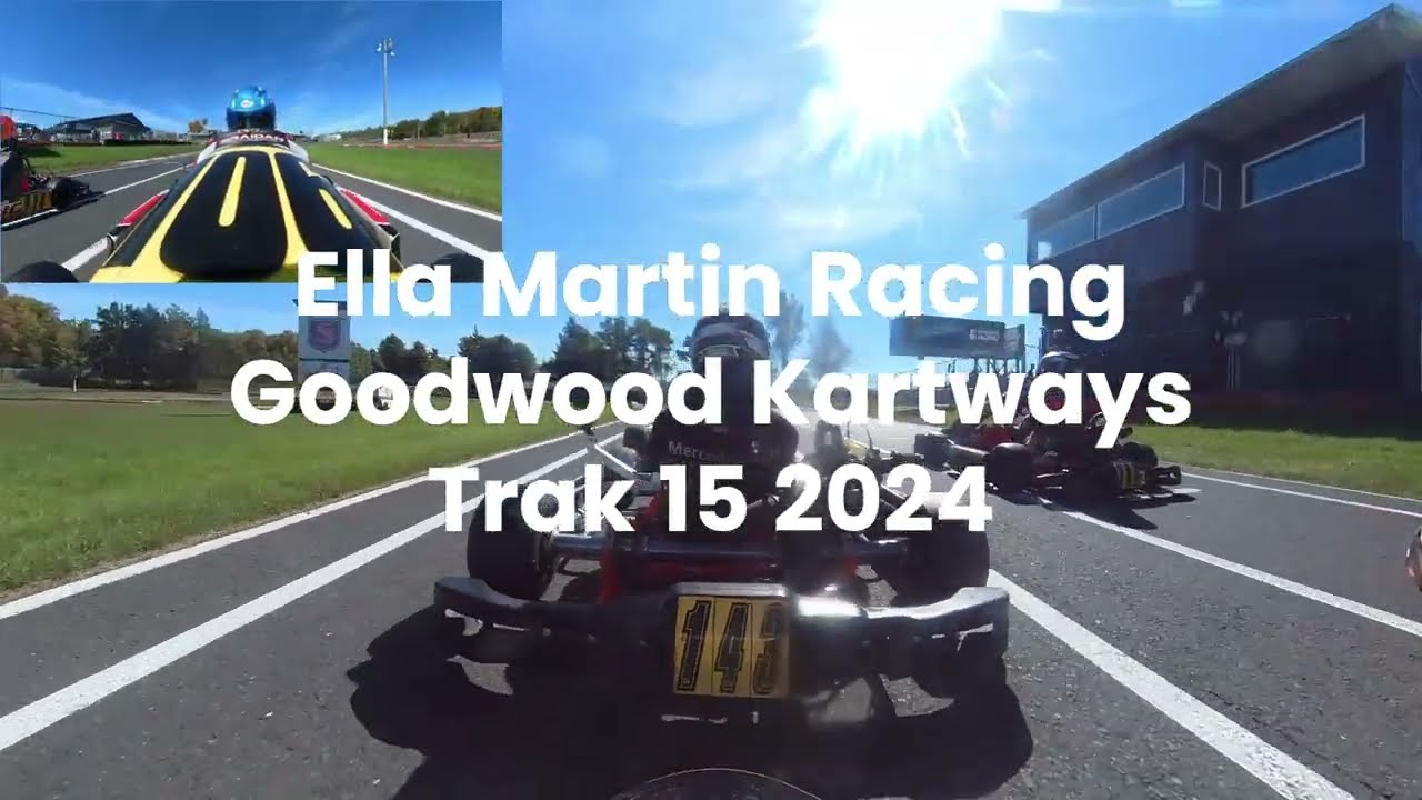 First Podium!!!!  Watch for the spin.  Ella Martin Racing at Goodwood Kartways TRAK 15 2024