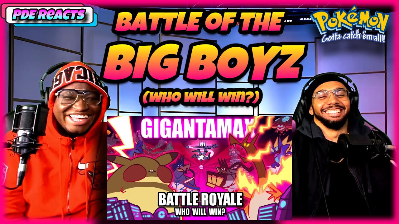 PDE Reacts | GIGANTAMAX Pokemon Battle Royale (REACTION)