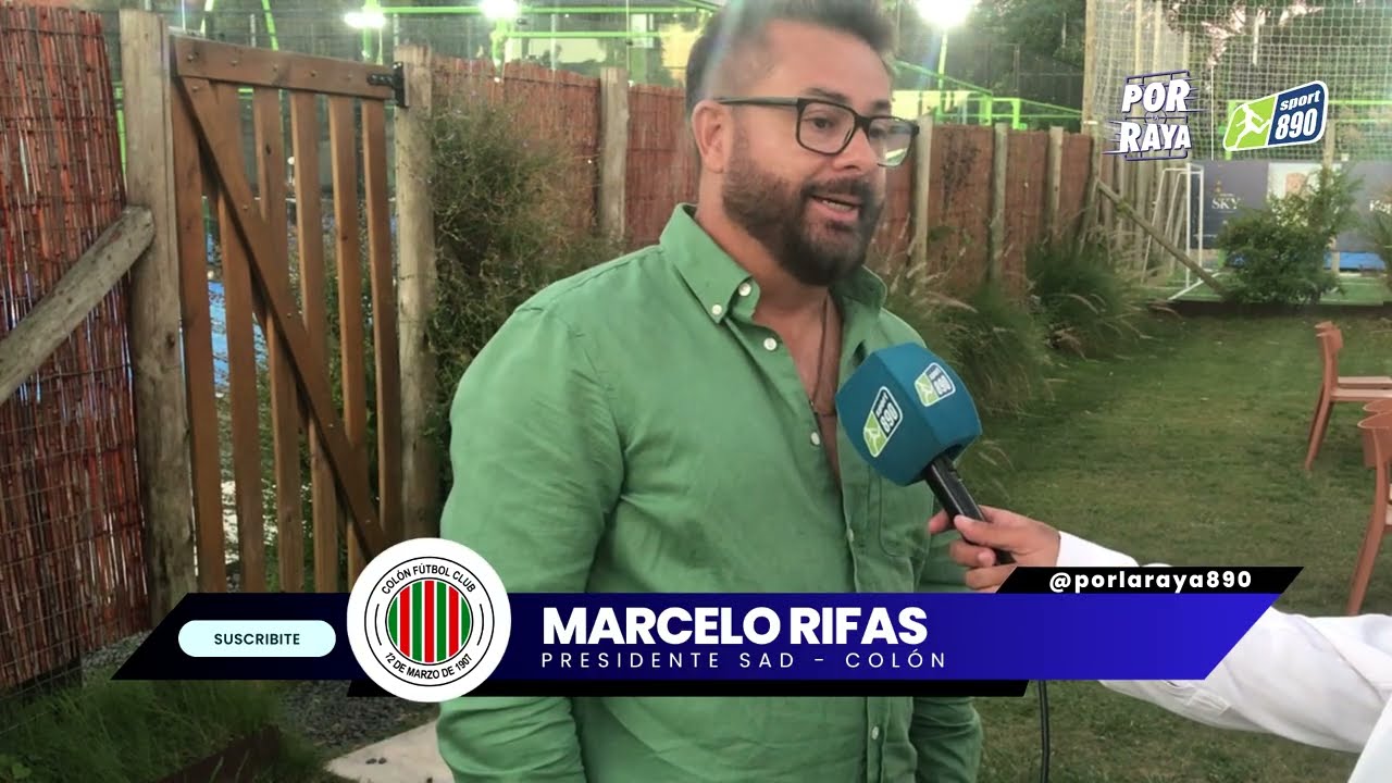 🟢⚪️🔴 Marcelo Rifas, presidente de la SAD de #Colón, muy entusiasmado: 