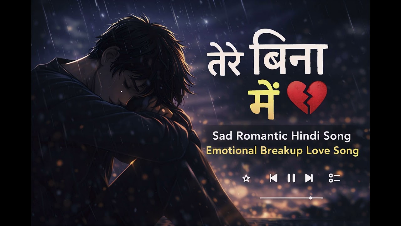तेरे बिना मैं 💔 | Sad Romantic Hindi Song | Emotional Breakup Love Song