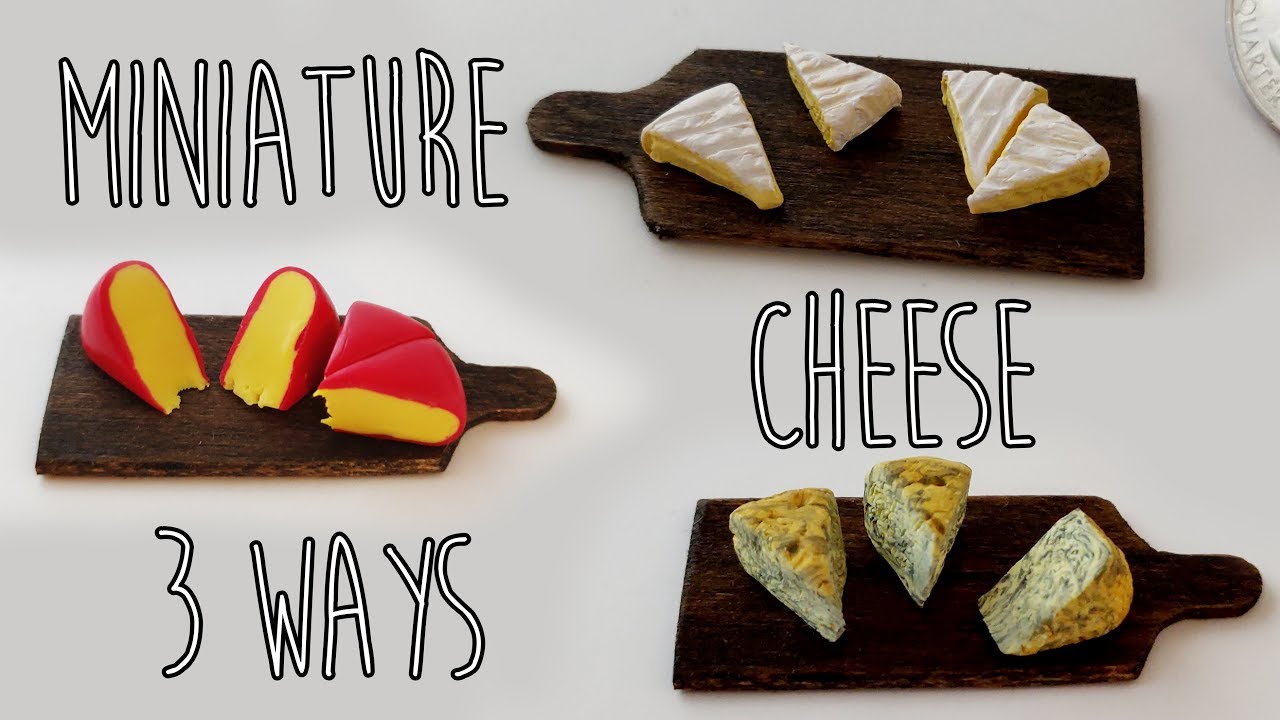 Realistic Miniature Cheese • polymer clay tutorial