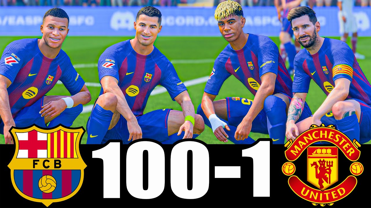 RONALDO, MESSI, LAMINE YAMAL, MBAPPE ALL BEST PLAYERS IN THE WORLD PLAYING TOGETHER | MESSALDO FC 26