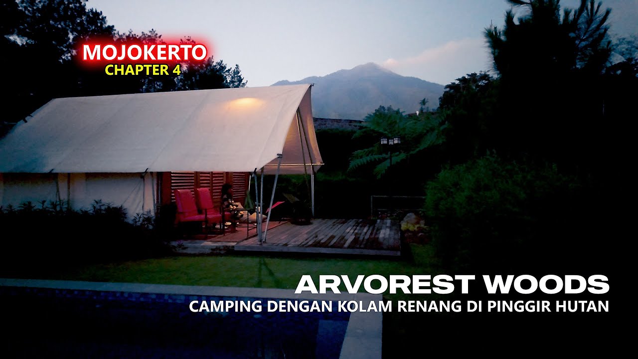 Wisata Mojokerto PT4 - Arvorest Woods Trawas ! Camping Dengan Kolam Renang di Pinggir Hutan
