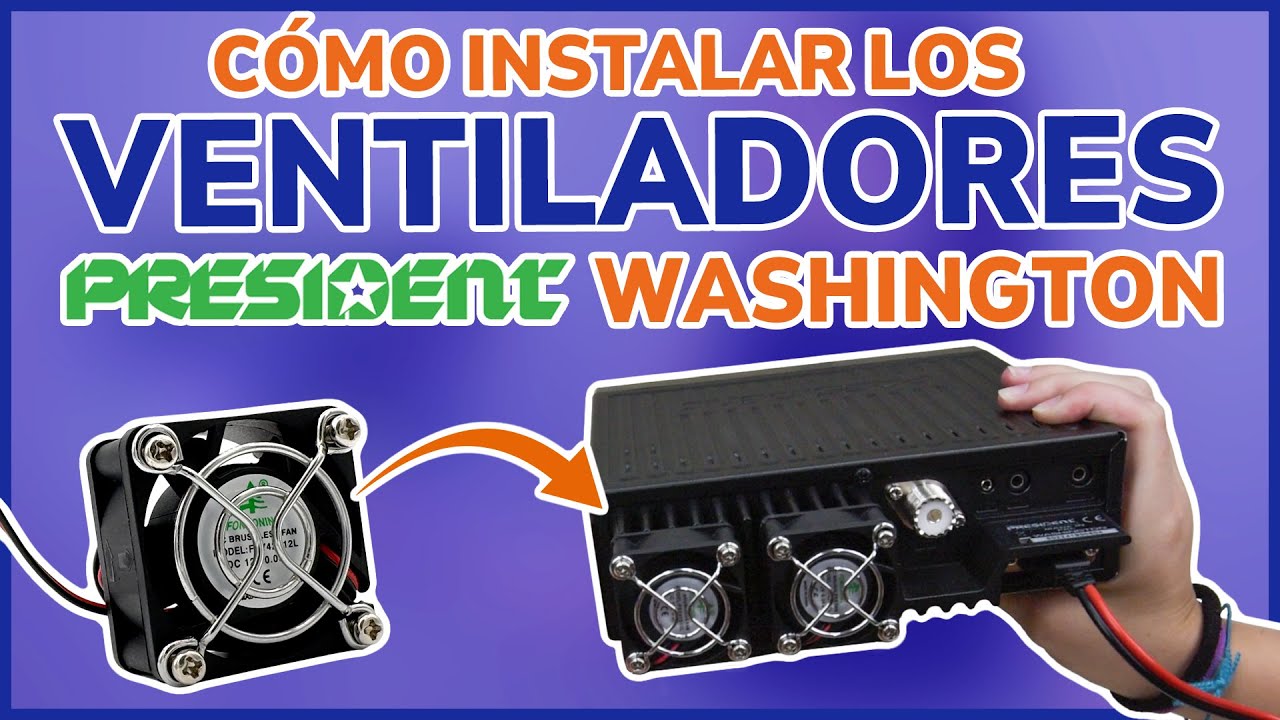 Cómo se instalan los ventiladores de la nueva emisora PRESIDENT WASHINGTON ☢️ 🛠️