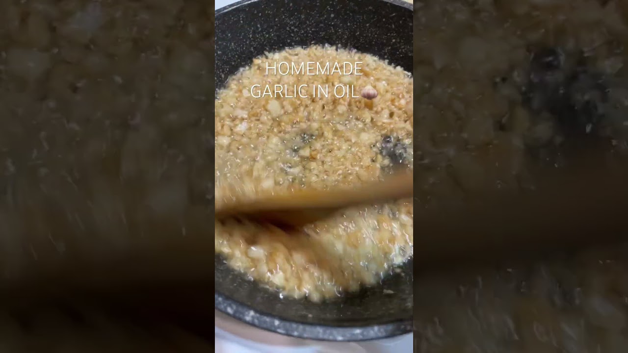 HOME MADE GARLIC IN OIL #homemade #viral #food #sidedish #aikitchen