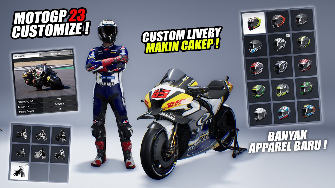 MENGULIK FITUR CUSTOMIZE TERBARU DI MOTOGP 23 ! (PREVIEW BUILD) MOTOGP23 (INDONESIA)
