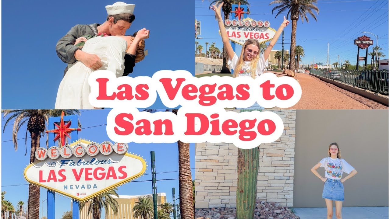 Travelling from Las Vegas to San Diego | Las Vegas Sign, Terribles and Spirit Halloween