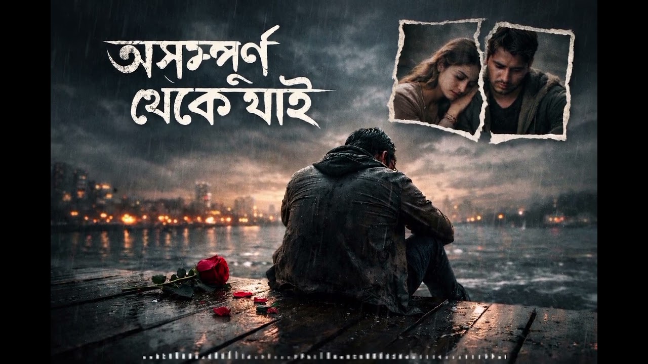 অসম্পূর্ণ থেকে যাই | new bangla sad song 2026 | New Lofi music |