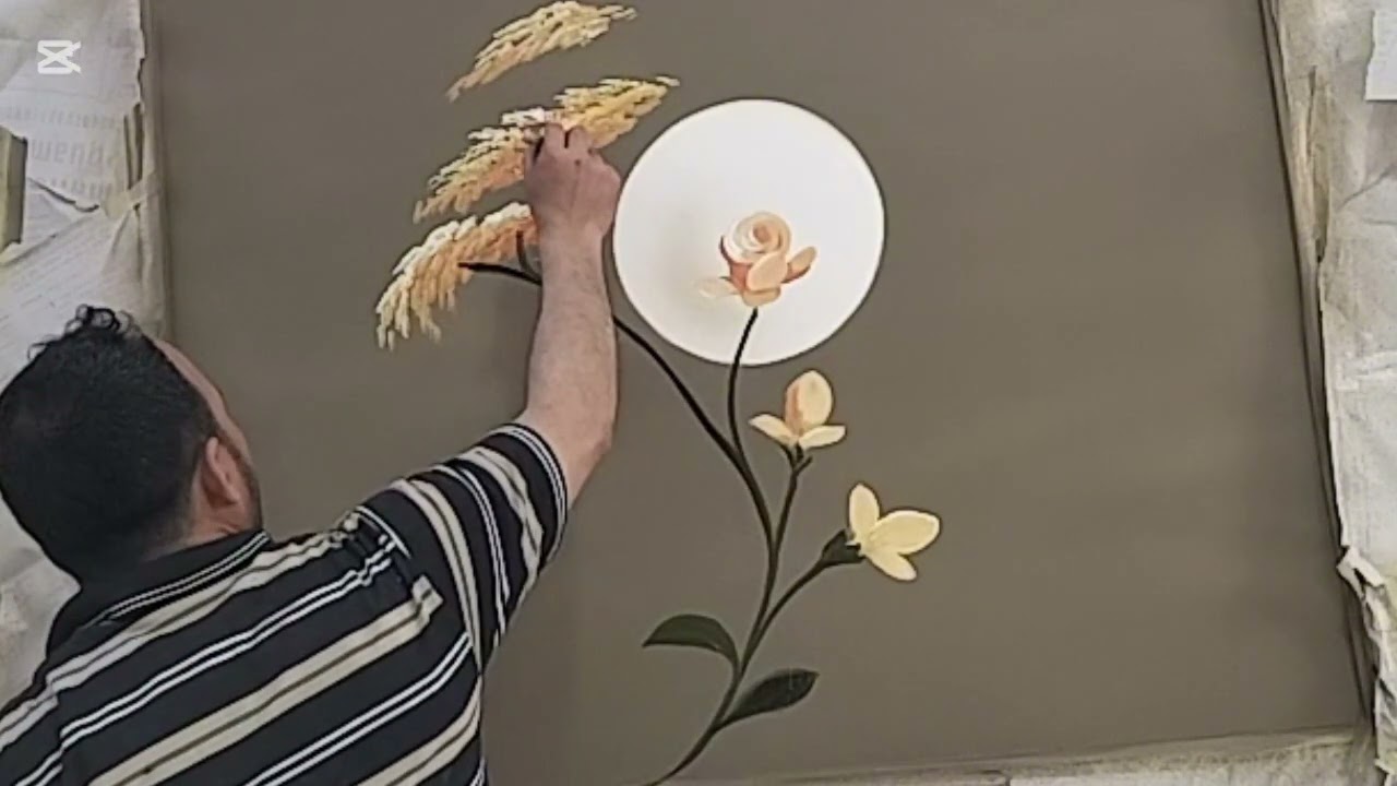 ديكورات ورسم ثري دي بألوان فانيلالاتيه بطريقة سهلة جدا #رسم #رسم_طبيعي #ديكورات