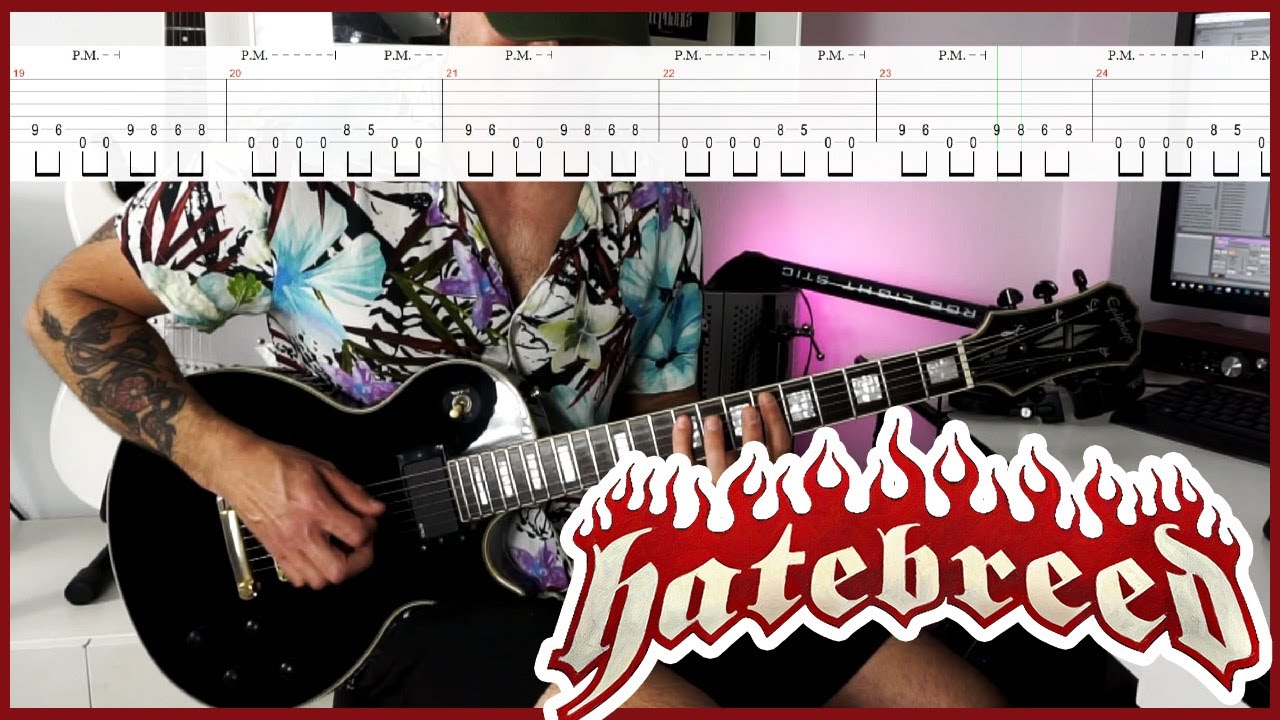 HATEBREED - Looking Down the Barrel of Today [GUITAR COVER + TAB] 🎸 |LESSON|