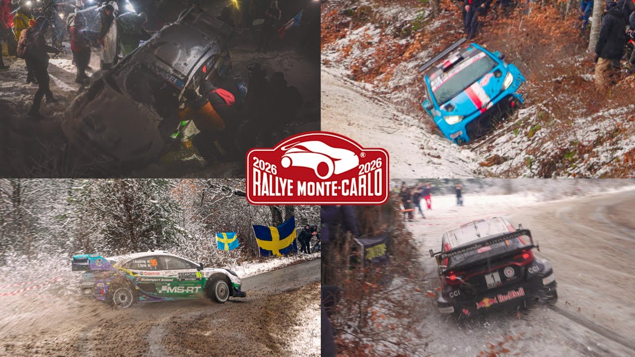 The best of WRC Rallye Monte-Carlo 2026 | CRASHES & Difficult CORNERS | RMrallyCAT