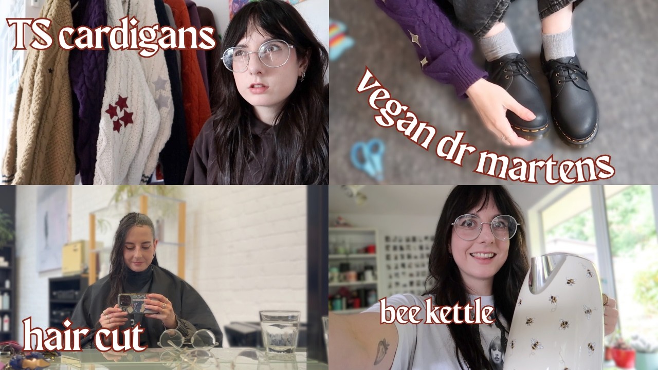 hair cut, organising my taylor swift cardigan collection & reading published fan fiction [vlog]