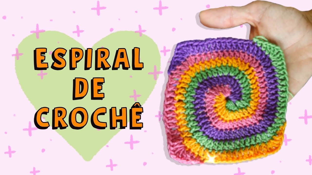 Como fazer granny square espiral- Muito fácil!!!