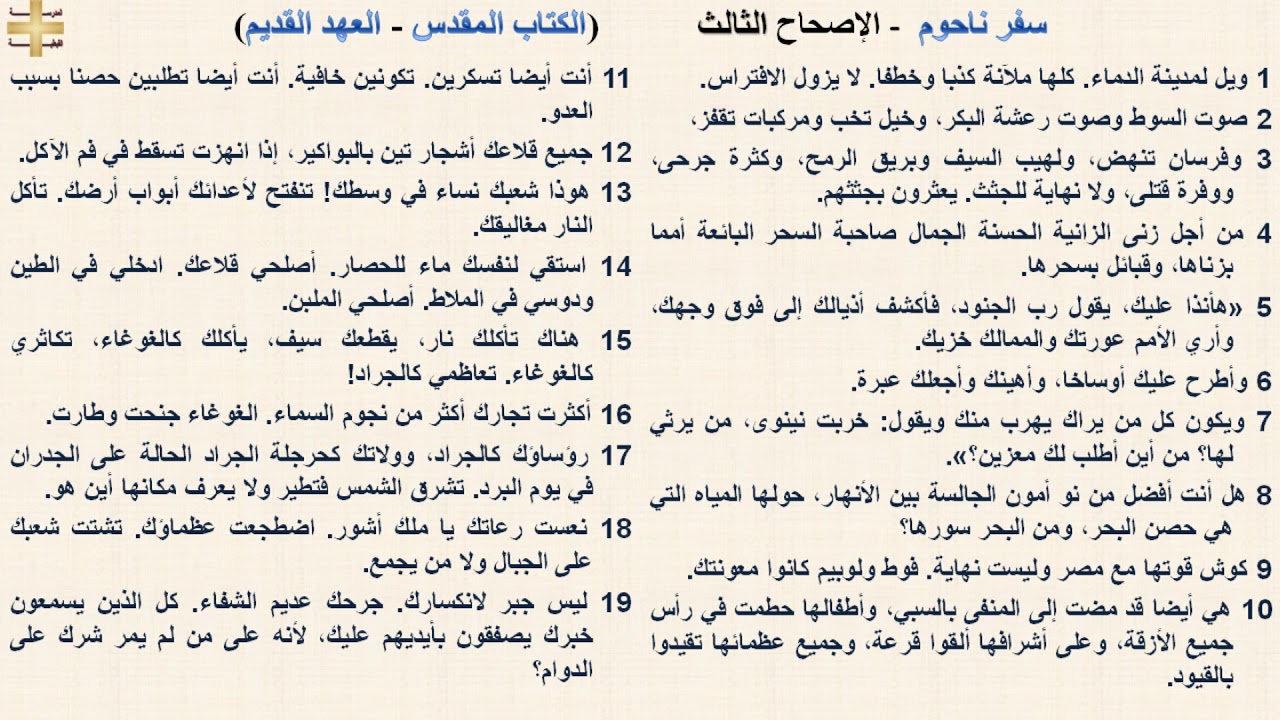 سفر ناحوم 3 - الإصحاح الثالث - د/مجدى نجيب - ابونا ابرام