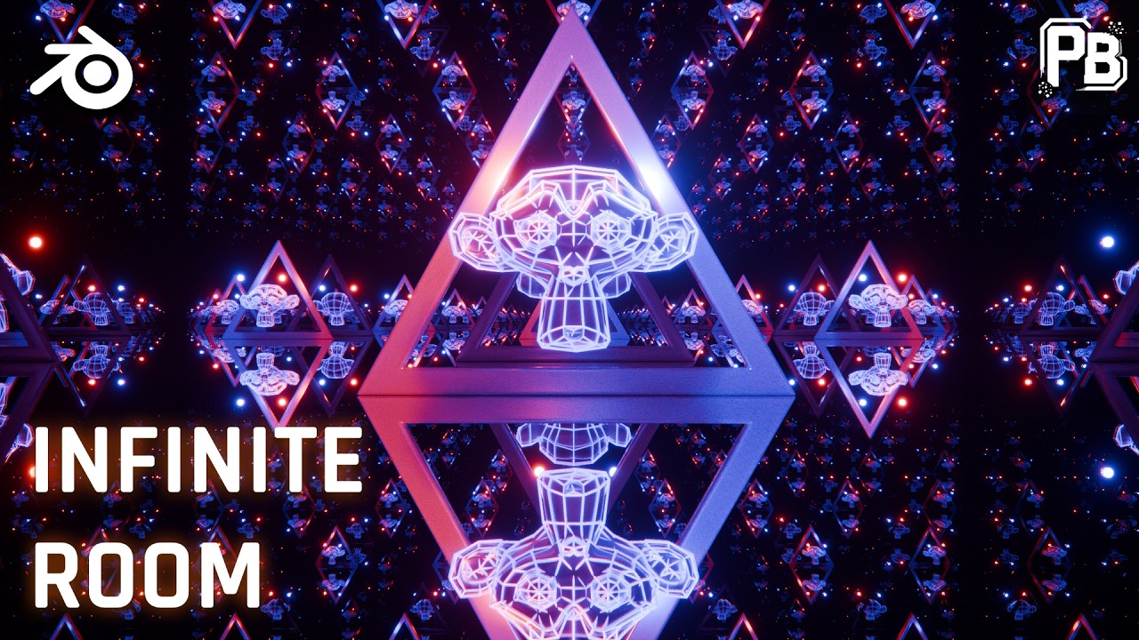 3 Mind-Bending Infinity Mirror Tricks in Blender (From Beginner to PRO!)
