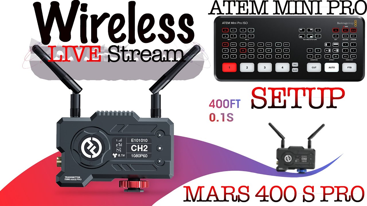 Wireless Live Streaming Setup Guide: How to Set Up the Hollyland Mars 400 S Pro & Atem Mini Pro
