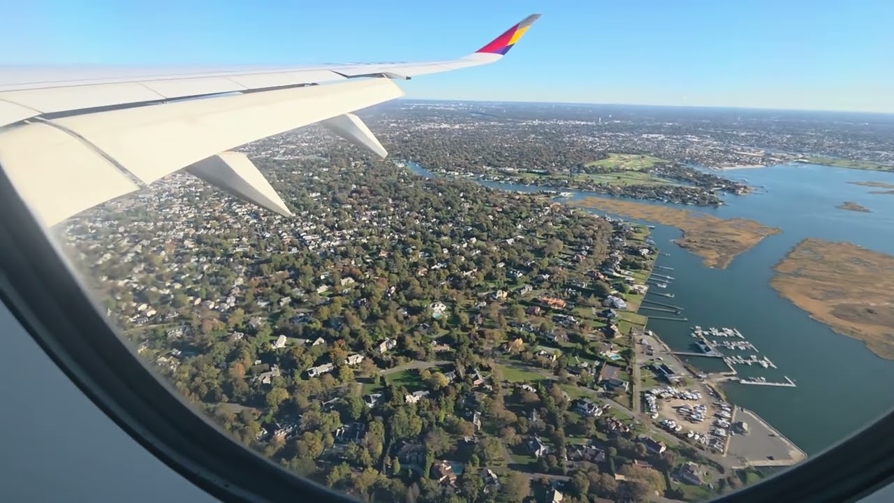 뉴욕 JFK 공항 착륙 | Landing at JFK Airport, New York