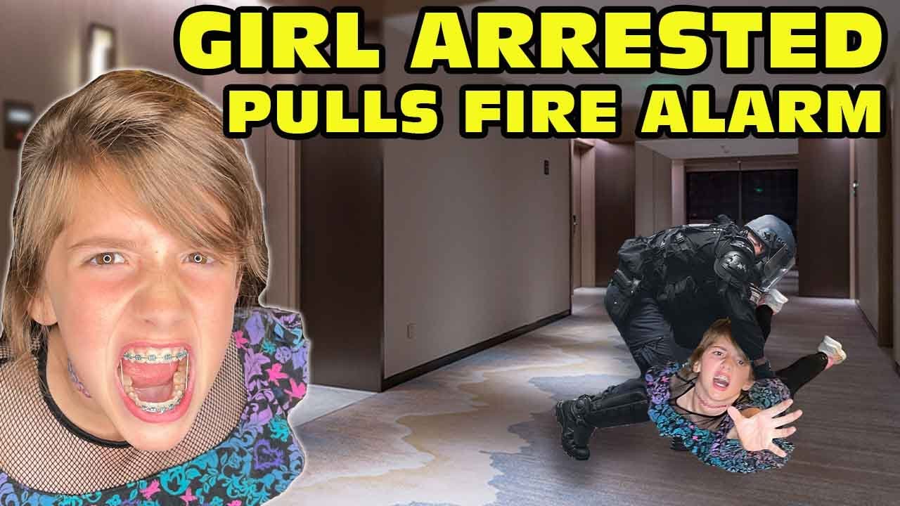🤬Girl Temper Tantrum🤬 Arrested After Pulling Fire Alarm At Hotel! [Original]