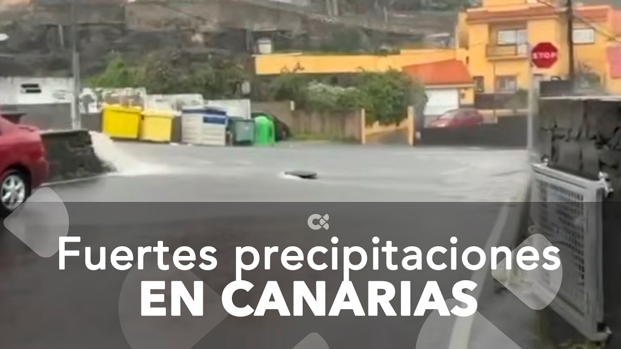 'Therese' sigue anclada a Canarias y deja fuertes precipitaciones este martes