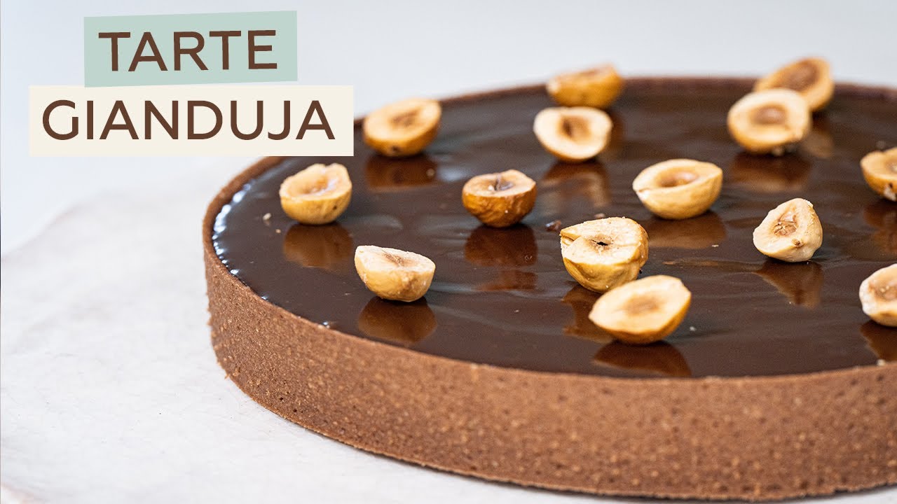 Tarte Gianduja chocolat au lait et noisettes | Yann Couvreur