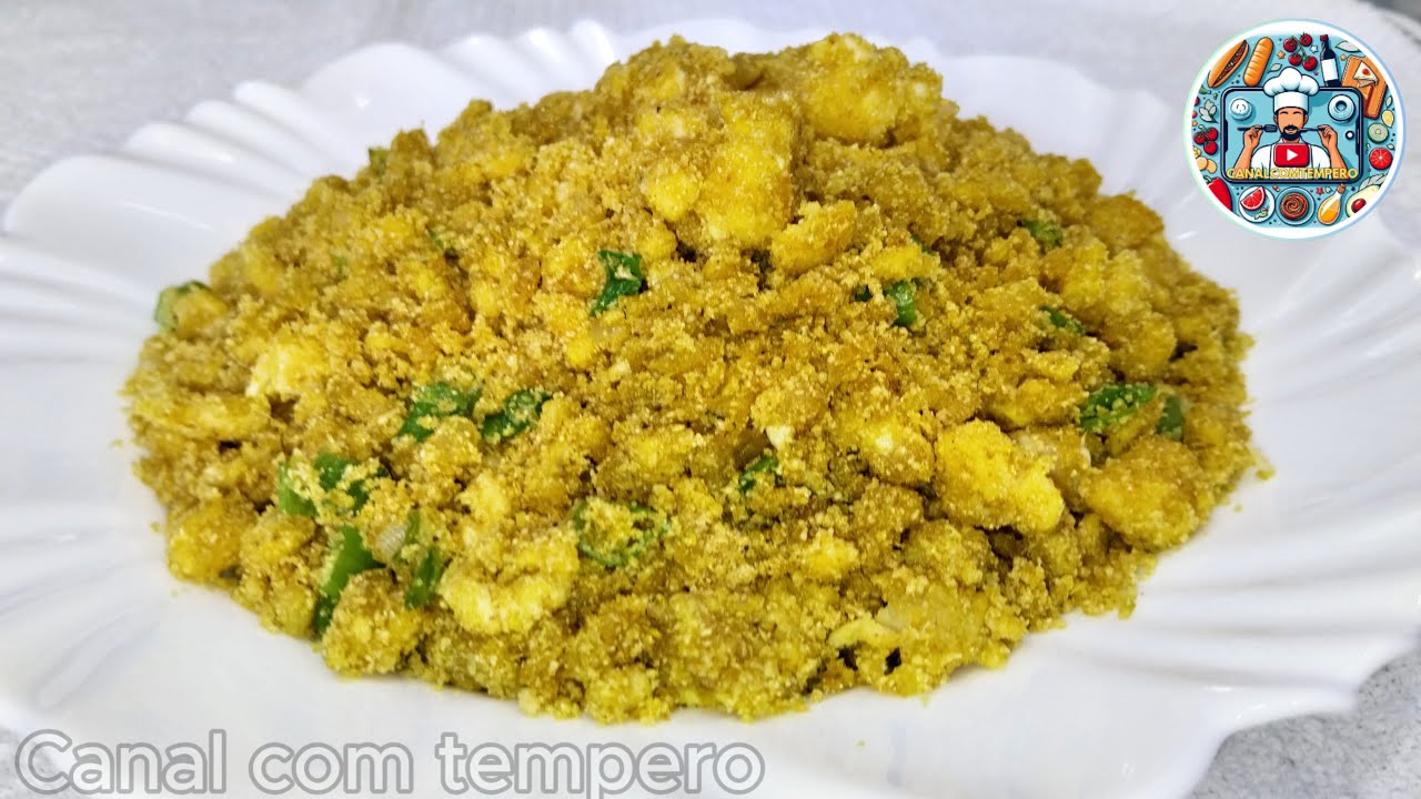 FAROFA DE OVOS FÁCIL QUE COMBINA COM TUDO E CHEIA DE SABOR.